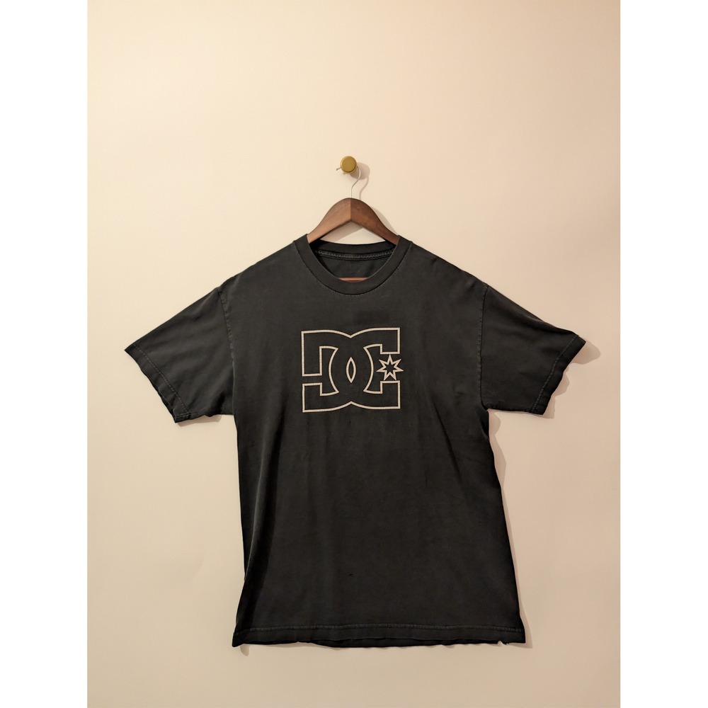 DC Shoes Graphic T-Shirt Mens L Black Good Logo Skate Streetwear Tee